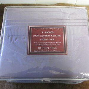 TWIN BROTHERS IMPORT 4 PIECE QUEEN SIZE LAVENDER SHEET SET NIP